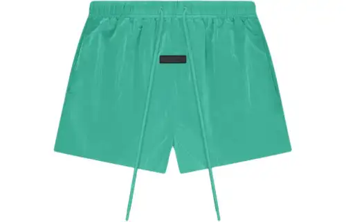 Fear Of God Essentials Crinkle Nylon Running Short Mint Leaf