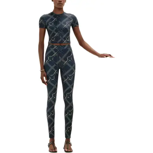 HERMES 2025 Spring Summer Collection Leggings Women's Blue