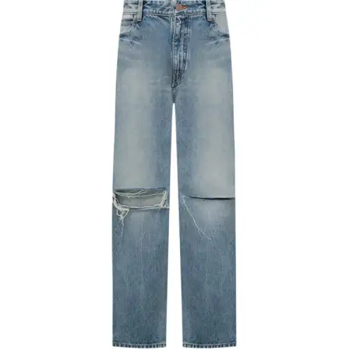 Balenciaga Distressed Loose Fit Jeans
