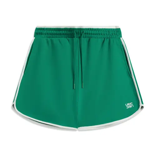 Li Ning Sports Life Collection Casual Shorts Women's Turquoise Pepper