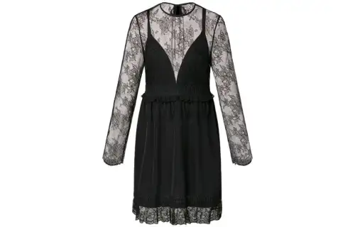 LOUIS VUITTON SS23 Long Sleeved Dress Women's Black