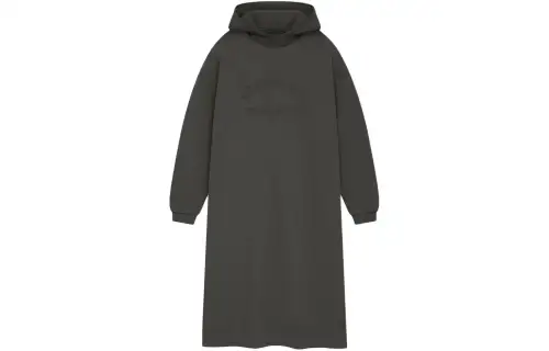 Fear Of God Essentials Women's Nylon Fleece Hooded Dress Ink/Ink
