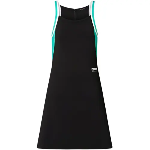 LOUIS VUITTON New Quarterly Products Of LV Sleeveless Dresses Women's Black Crew Neck Moderate Mid Length