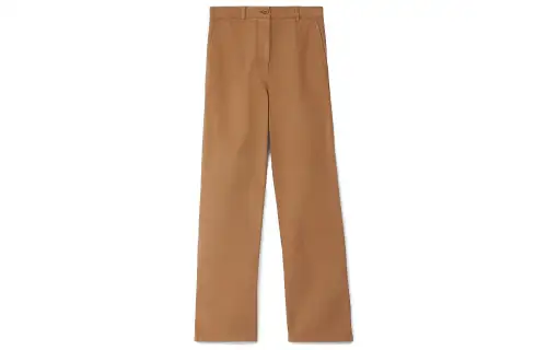 Burberry Jeans Women's Camel Moderate Straight Fit Pants