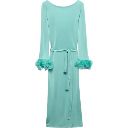 PRADA Long Sleeved Dress Women's Jadeite Green