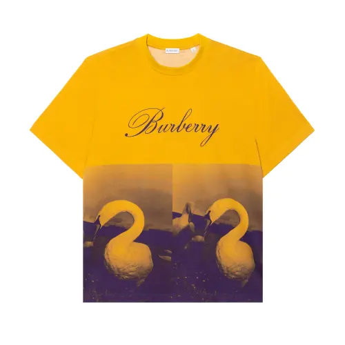 Burberry Swan Graphic Short Sleeve T Shirt