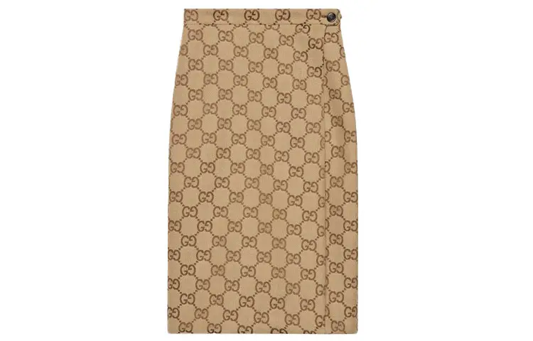 GUCCI X Balenciaga The Hacker Project Maxi Gg Skirt Beige/Ebony