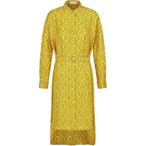 DIOR Long Sleeved Dress Women's Yellow