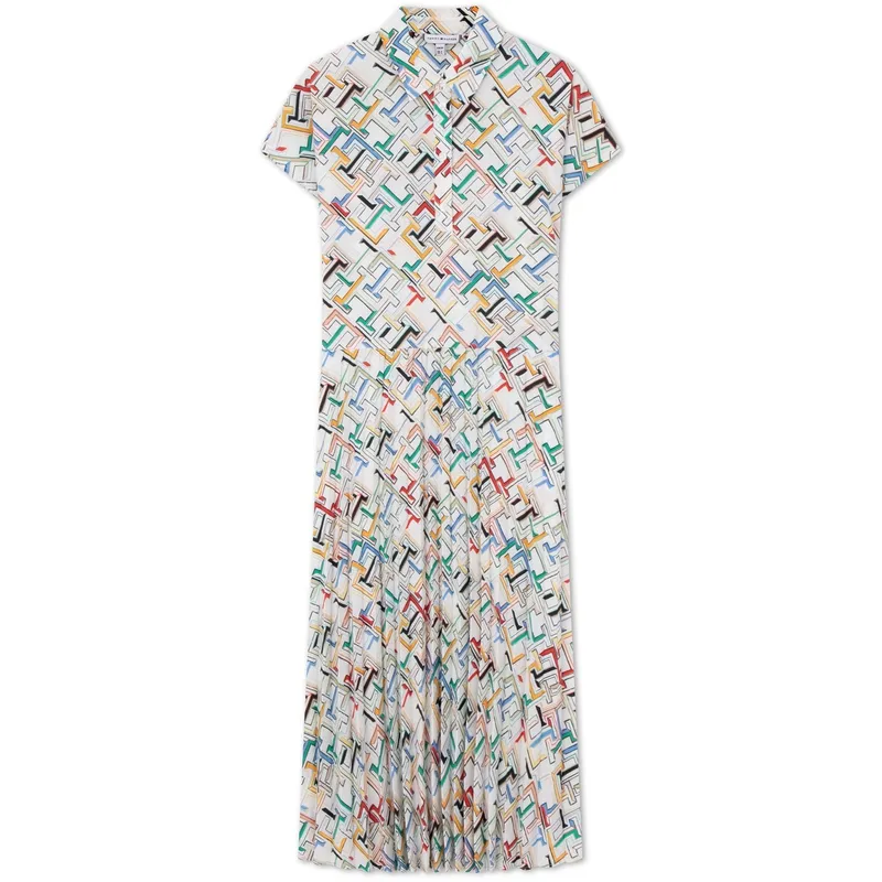 Tommy Hilfiger Short Sleeved Dress Women's Multicolor