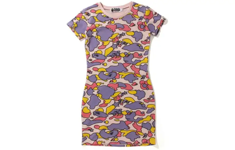 A BATHING APE Short Sleeved Dress Women's