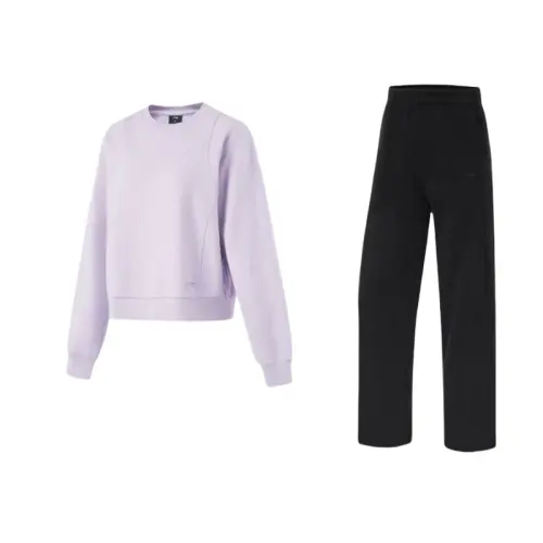 Li Ning Sweatshirt Sets Women's Crew Neck Thickened Other