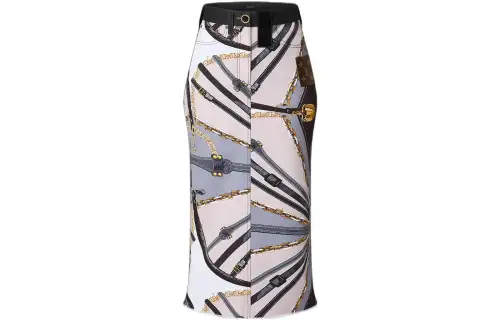 LOUIS VUITTON Casual Long Skirt Women's Multicolor