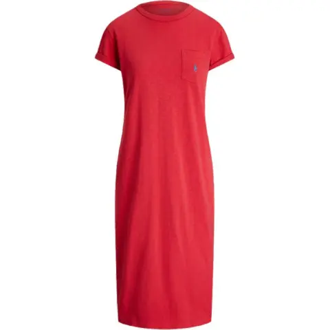 Polo Ralph Lauren SS24 Short Sleeved Dress Women's Red