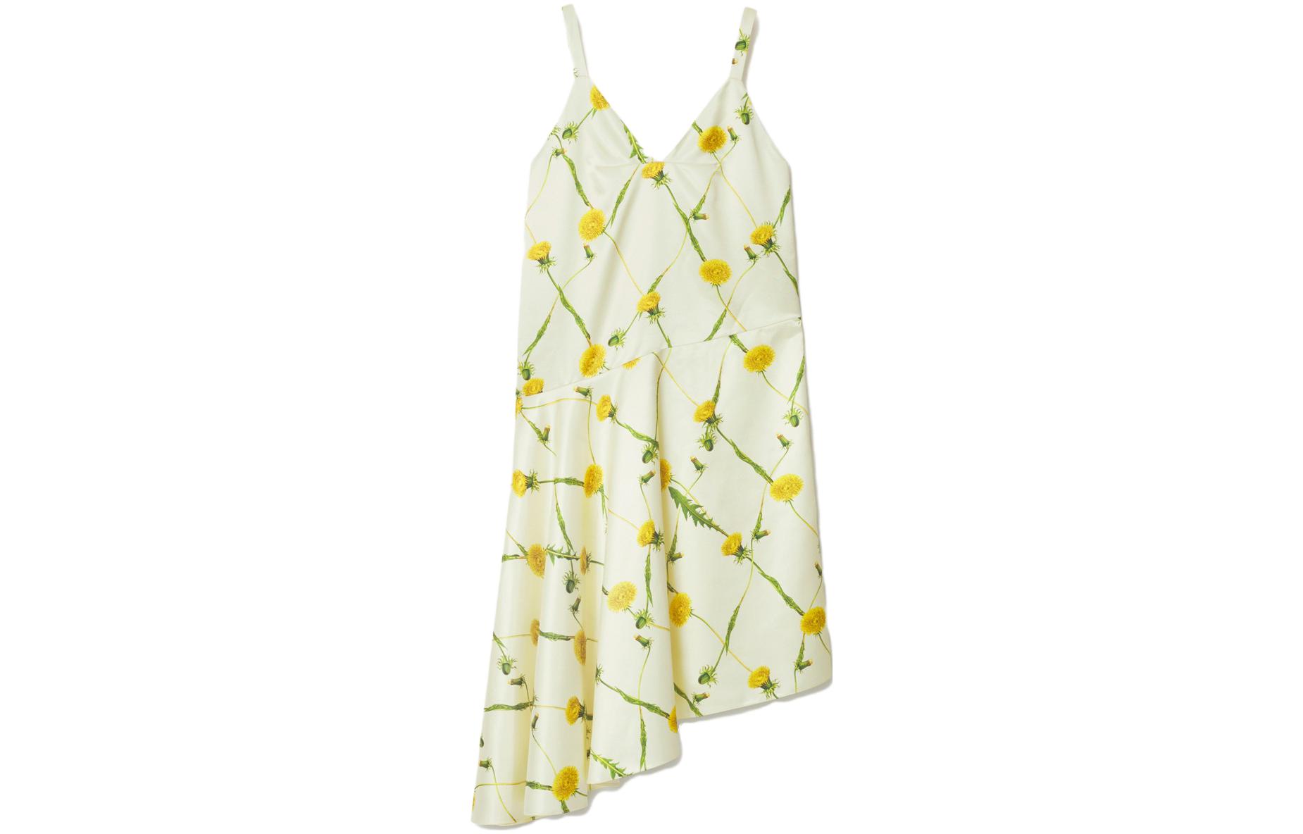 Burberry Dandelion print Silk Satin Minidress