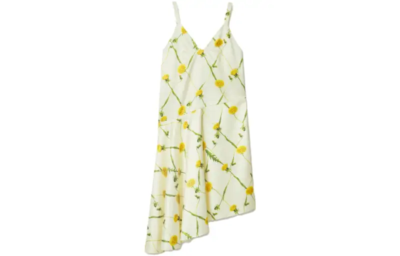 Burberry Dandelion print Silk Satin Minidress