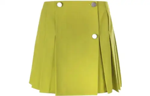 Bottega Veneta High Waist Pleated Mini Skirt