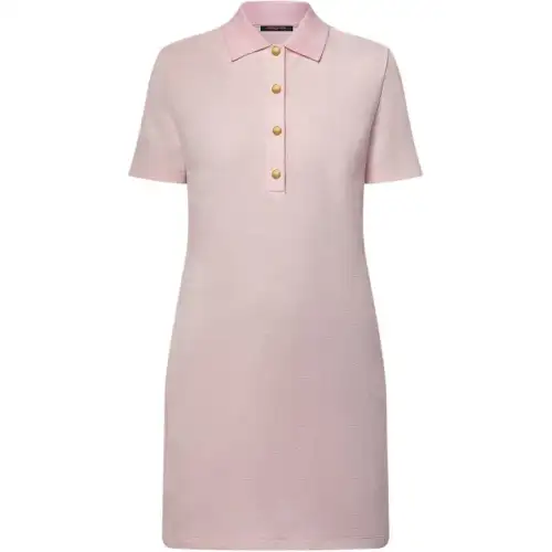 Lv Monogram Piqué Polo Dress