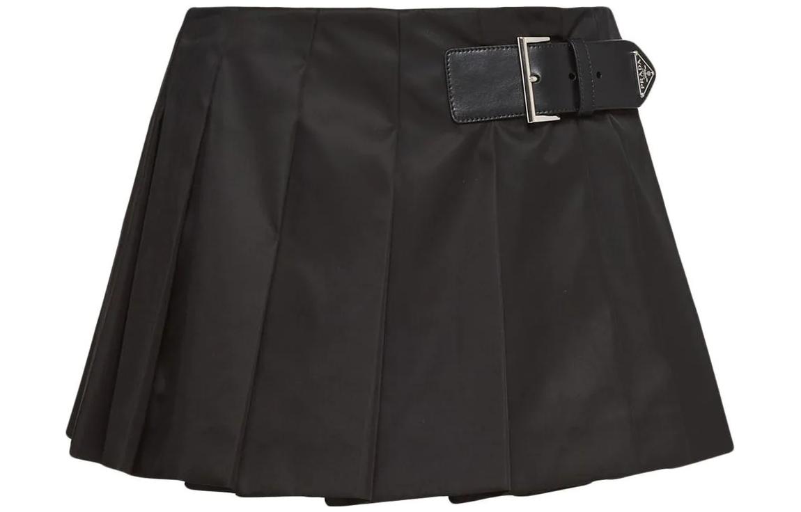 Женская юбка Prada Re-Nylon (черная)