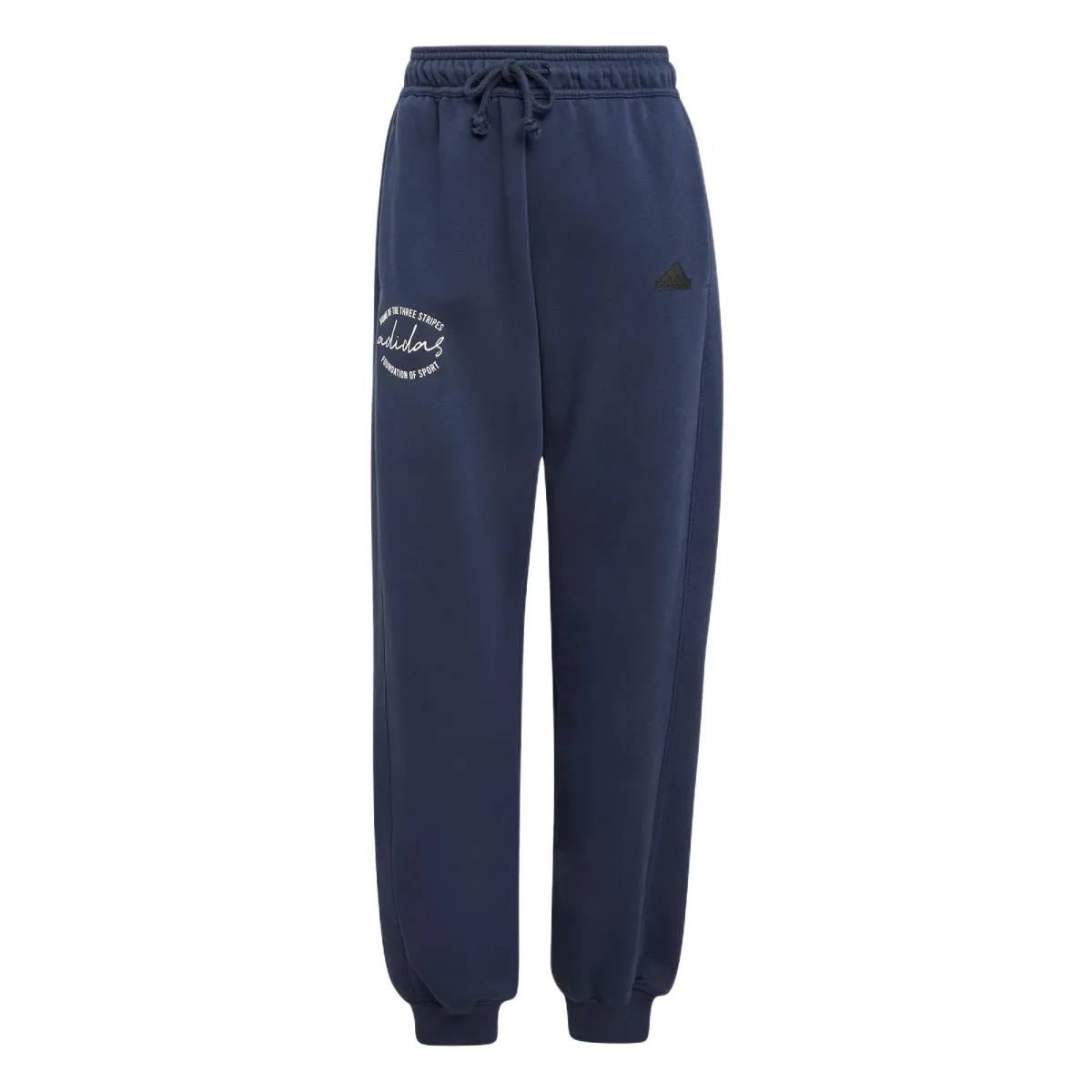 Adidas SIGNATURE PRINT FLEECE JOGGERS Knitted Sweatpants Women's Legend Ink