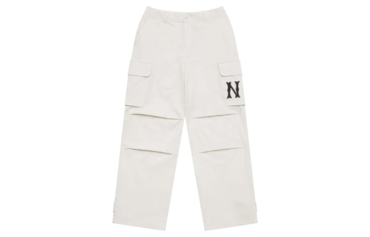 MLB New York Yankees Basic Collection SS25 Cargo Pants Women's Heather Gray Ivory