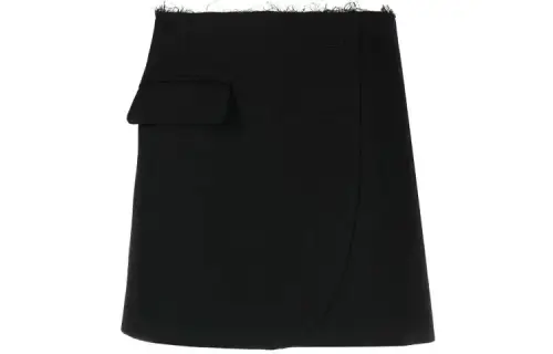 Vetements Casual Short Skirts Women's Black Short Bodycon Skirt
