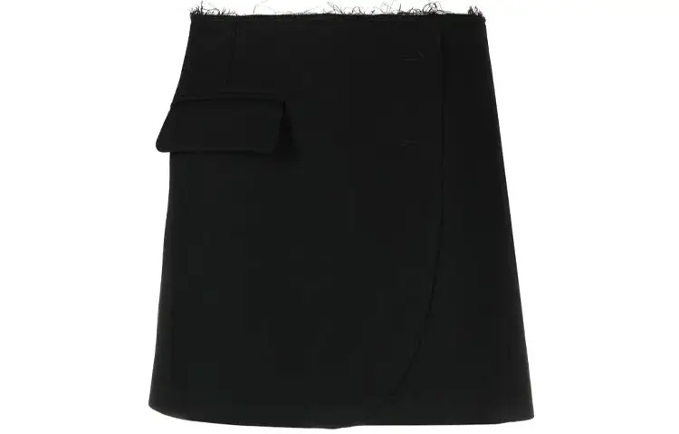 Vetements Casual Short Skirts Women's Black Short Bodycon Skirt