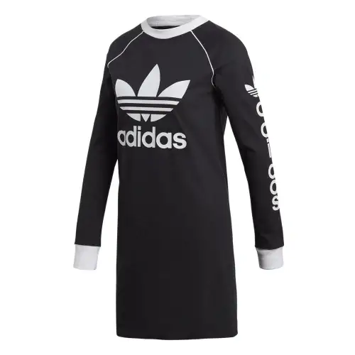 Adidas Originals Kadın Elbise Long Sleeved Dress Women's Black