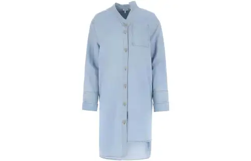LOEWE Long Sleeved Dresses Women's Blue Mid Length