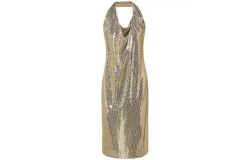 Bottega Veneta Sleeveless Dress Women's Gold