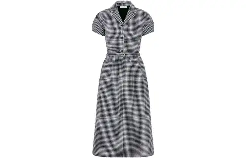 DIOR FW23 Short Sleeved Dress Women's Black