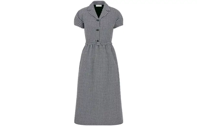 DIOR FW23 Short Sleeved Dress Women's Black