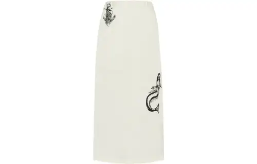 PRADA Logo Detailed Midi Skirt