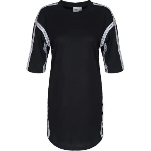 Adidas Originals DIRECTIONAL Long Sleeved Dress Women's Black