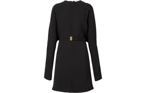 Burberry FW22 Long Sleeved Dress Women's Black