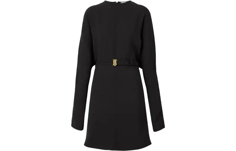 Burberry FW22 Long Sleeved Dress Women's Black