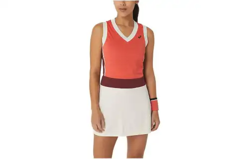 ASICS GPX Sleeveless Dresses Women's Orange V Neck Moderate Short