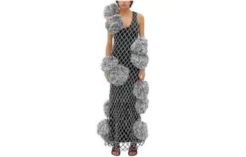 Bottega Veneta SS24 Sleeveless Dress Women's Multicolor
