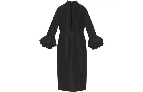 GUCCI SS23 Long Sleeved Dress Women's Black