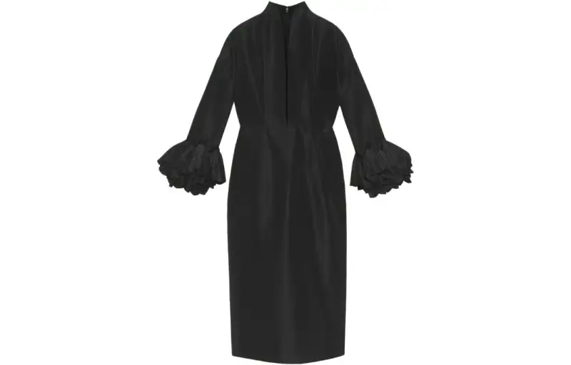 GUCCI SS23 Long Sleeved Dress Women's Black