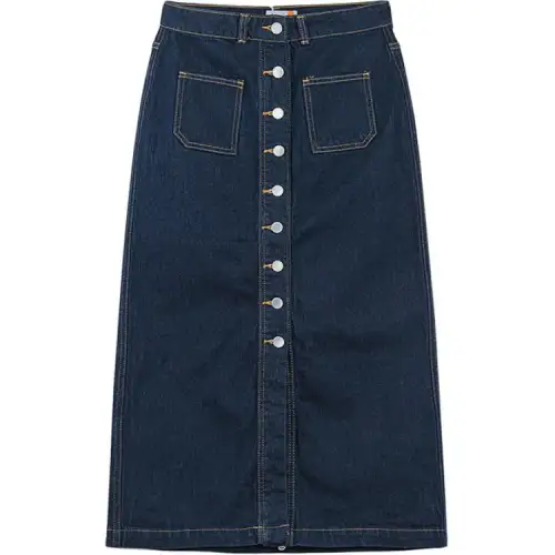 Timberland Denim Long Skirt Women's Pure Indigo