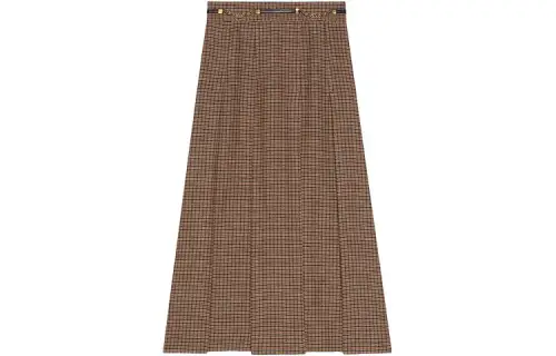 GUCCI FW21 Casual Long Skirt Women's Brown