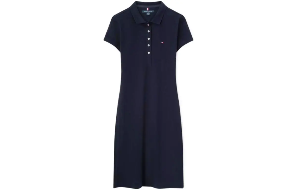 Tommy Hilfiger Short Sleeved Dress Women's Navy Blue