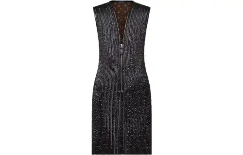LOUIS VUITTON Sleeveless Dress Women's Black