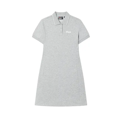 FILA ORIGINALE Short Sleeved Dress Women's Medium Heather Gray