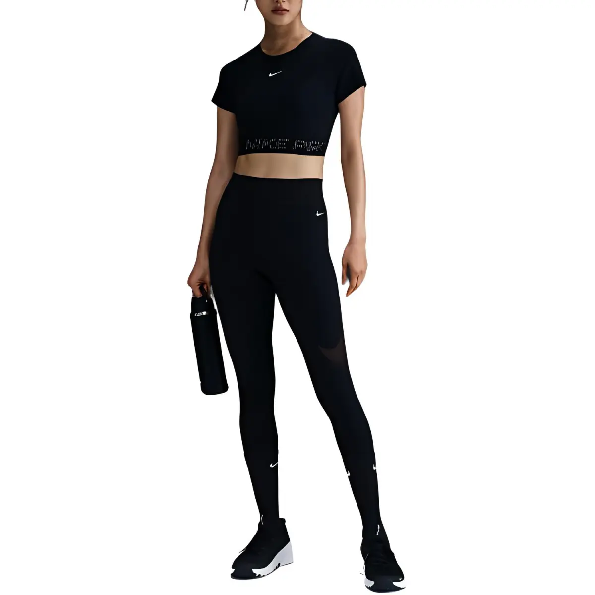 Nike Leggings Women's Black Moderate Cuffed Pants