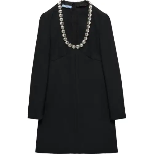 PRADA Glass Crystal Embellishment Dress