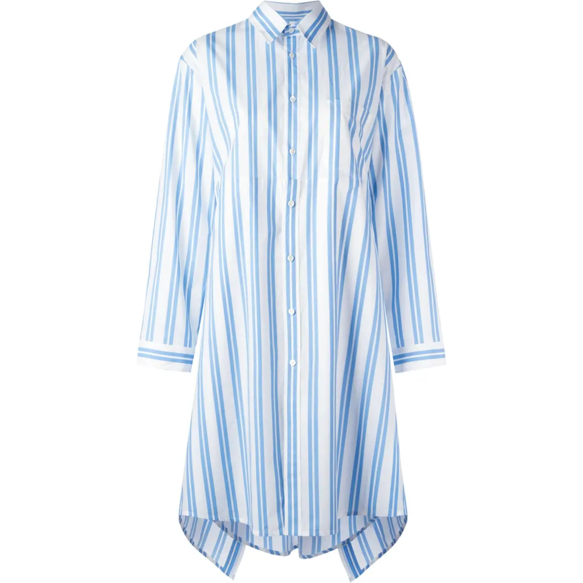 Balenciaga Striped Shirt Dress