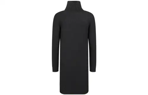 SAINT LAURENT Long Sleeved Dress Women's Black