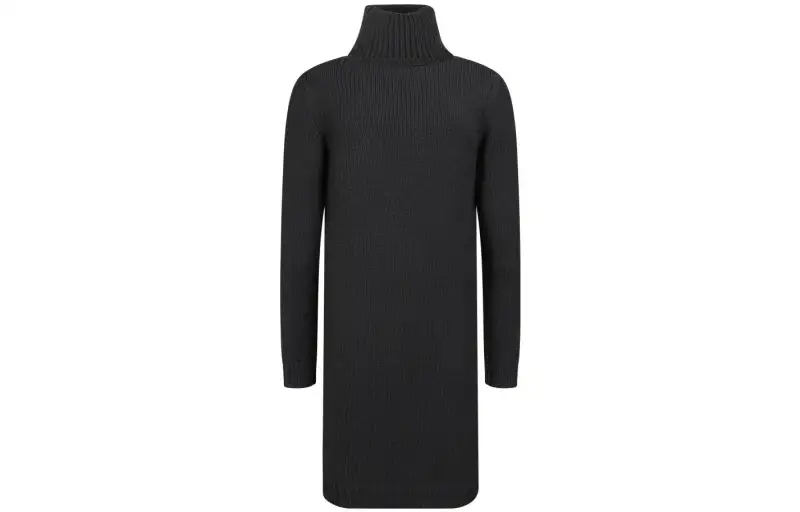 SAINT LAURENT Long Sleeved Dress Women's Black