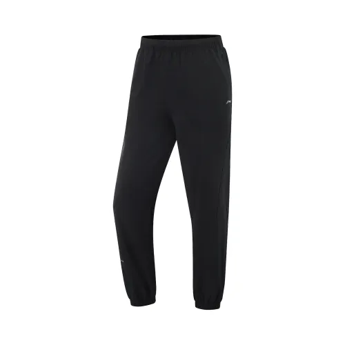 Li Ning Fitness Series Knitted Sweatpants Women's Black